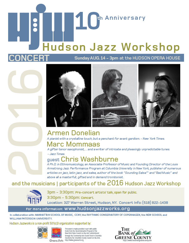 HUDSON JAZZ WORKS Press